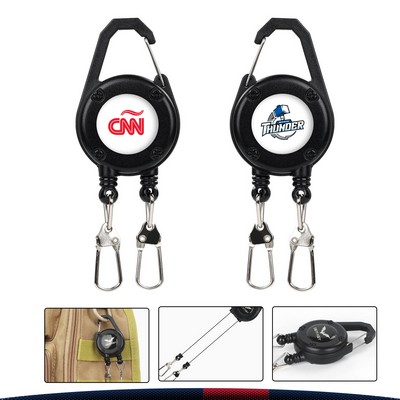 Revalis Dual-Ring Retractable Badge Reel