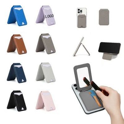 Mirror Magnetic Card Holder Phone Holder